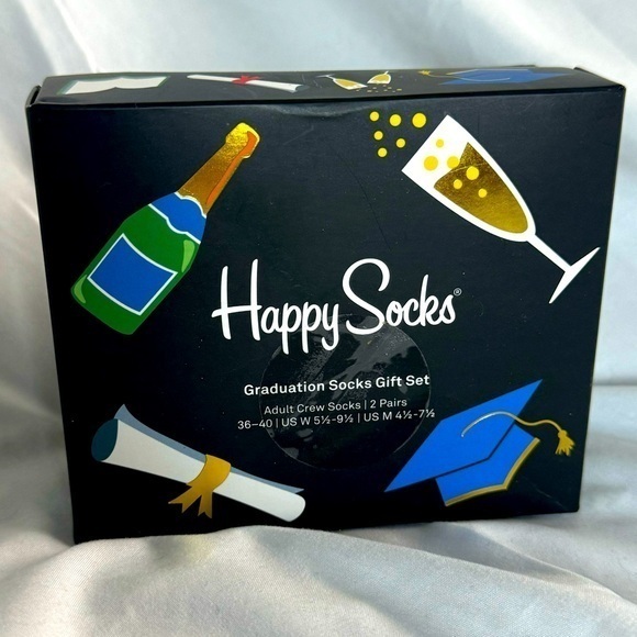 NIB Happy Socks Graduation Socks (Adult) - Picture 1 of 10